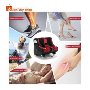 Front view of Foot and Leg Relaxation Massager with heat and air compression therapy