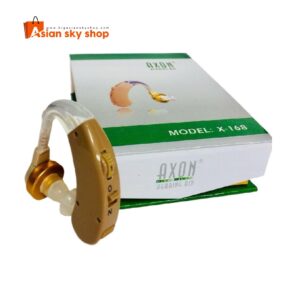 Side view of Axon X-168 hearing aid with volume control