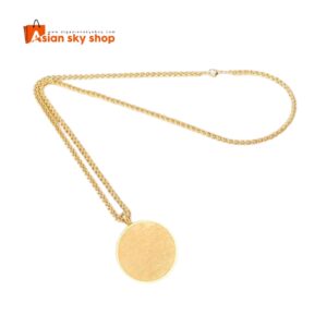 Golden Ayatul Kursi Islamic locket pendant for spiritual protection