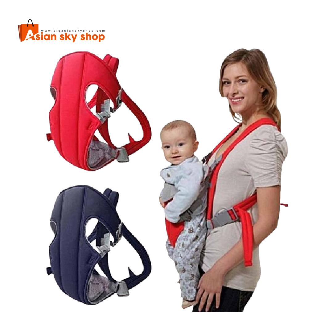 Baby carrier bag with waist support and breathable mesh