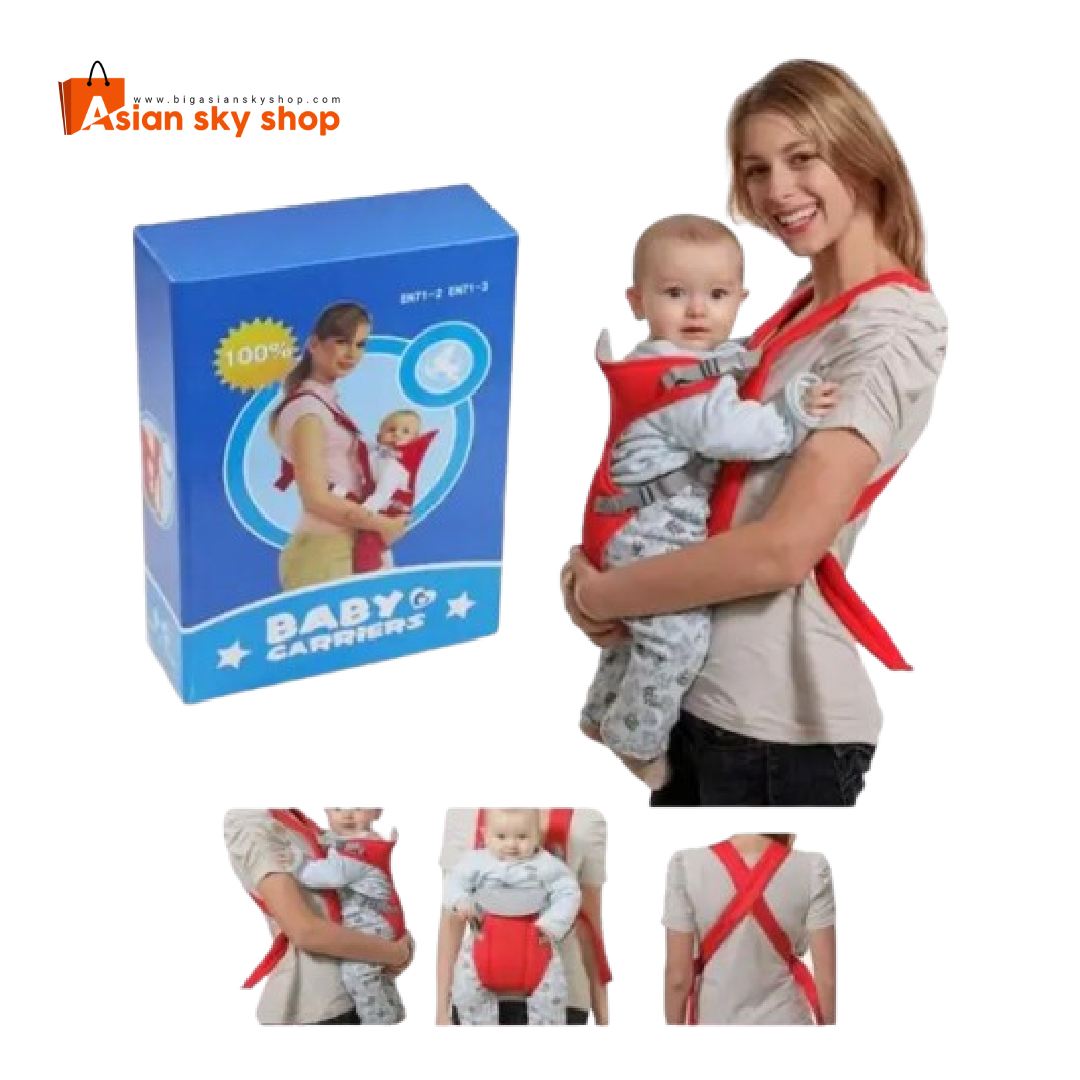Baby carrier bag with waist support and breathable mesh