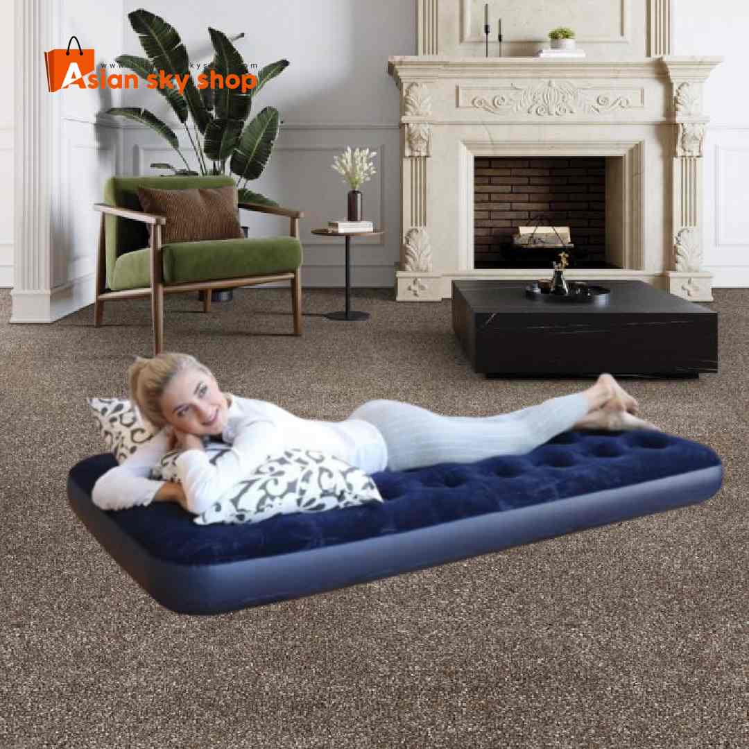 Bestway inflatable single air bed 22cm for camping