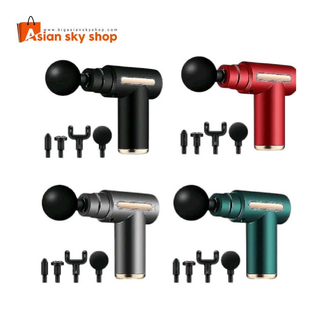 Body Massage Gun Four interchangeable massage heads for body massage gun