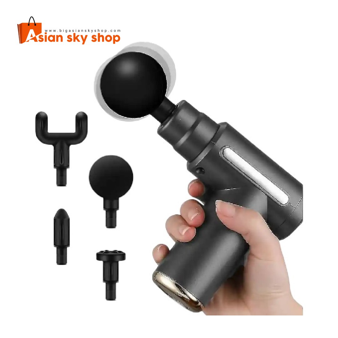 Body Massage Gun Body Massage Gun handheld deep tissue massager with 6 speeds and 4 massage heads