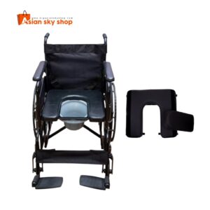portable commode wheelchair for elderly and patients