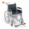 Commode wheelchair with toilet seat patient mobility chair