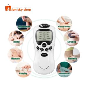 Digital therapy machine with 4 electrode pads for muscle pain relief therapy