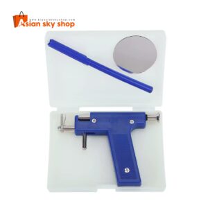 Spring loaded ear piercing gun for quick and painless piercing