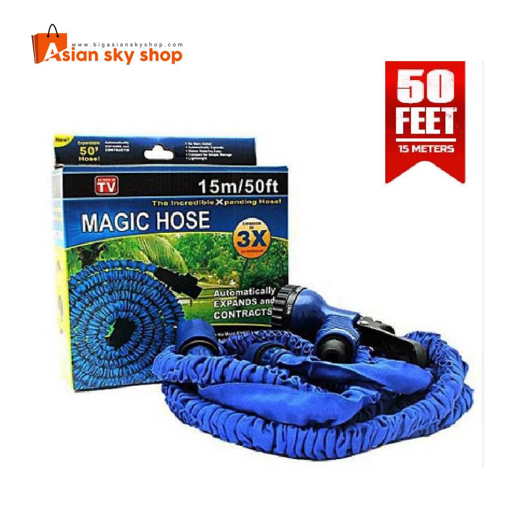Magic expandable hose pipe 50ft retractable garden hose