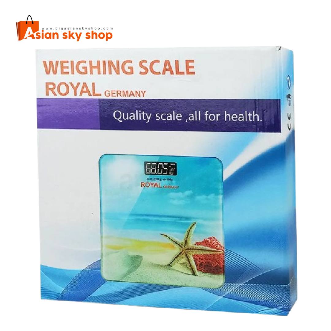 Royal Germany body weight scale with tempered glass platform