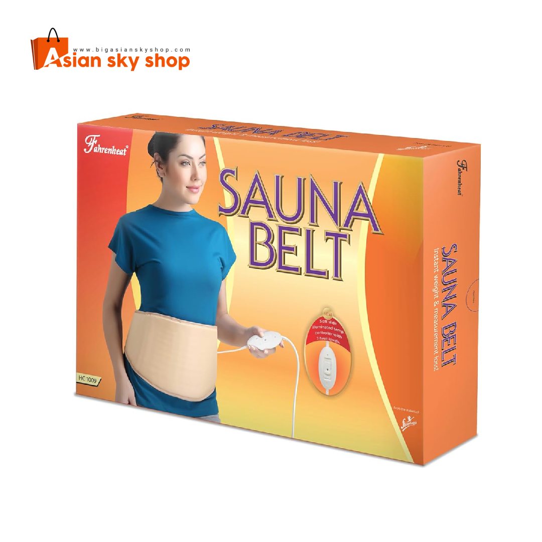 Woman wearing Flamingo Fahrenheat Sauna Slimming Belt during workout