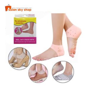 Silicone Heel Anti Crack Sets reusable heel protector pair