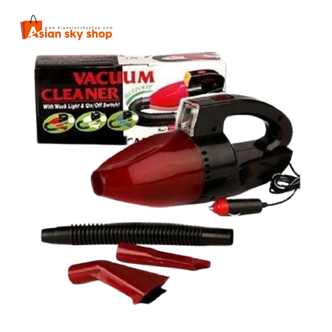 Mini car vacuum cleaner with LED light cleaning car seats