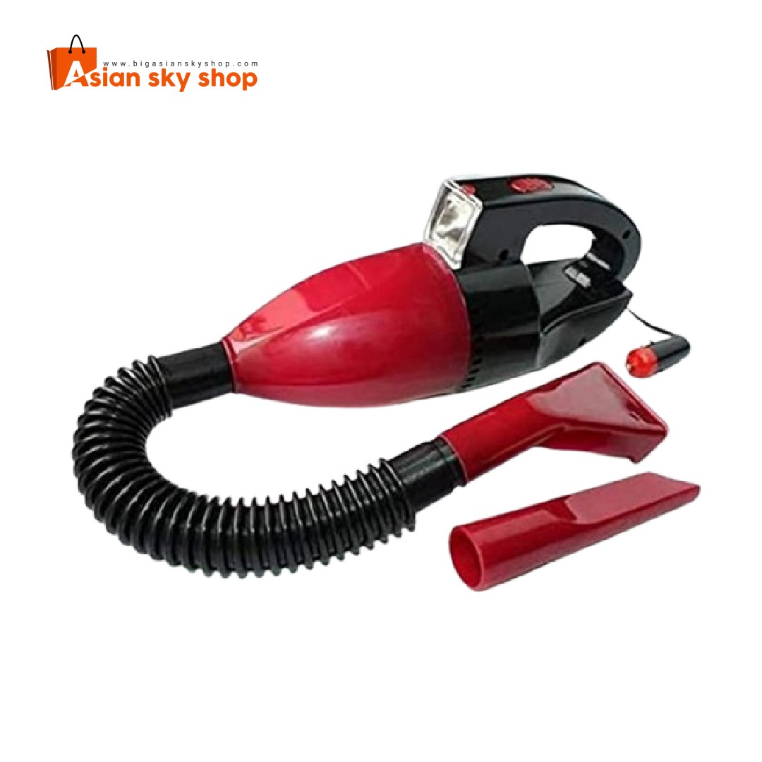 Handheld car vacuum cleaner with LED light for easy interior cleaning