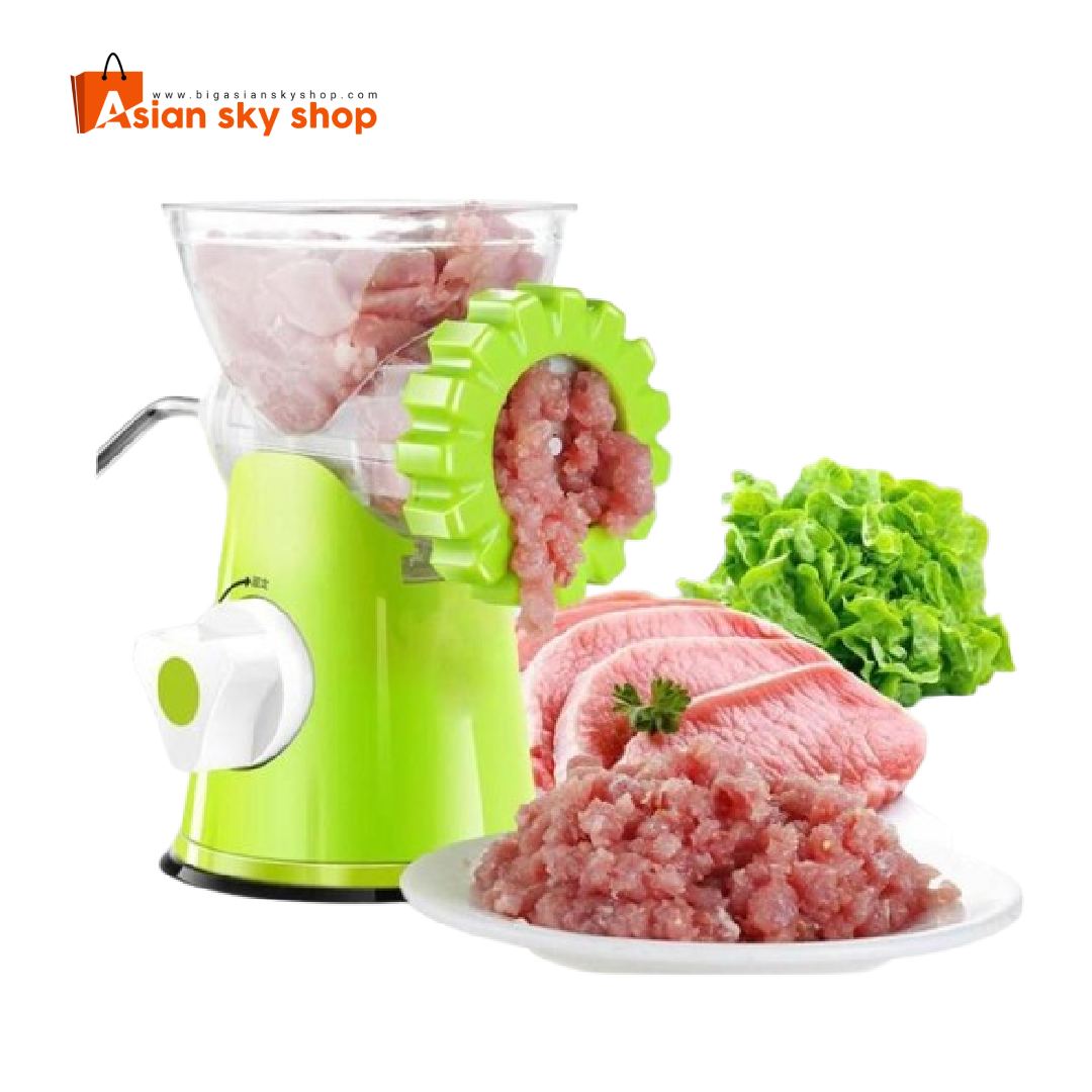 Multifunctional meat grinder for kitchen use with stainless steel blades