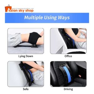 Close-up of adjustable arch on Magic Back Stretcher for customizable lumbar traction