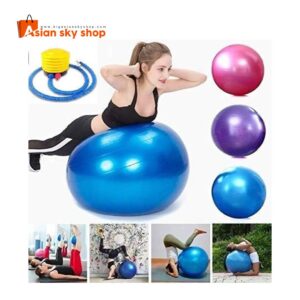 Anti-burst yoga and gym ball for fitness exercises, core training, balance workouts, and physiotherapy rehabilitation