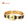 allahu magnetic bracelet premium black stainless steel