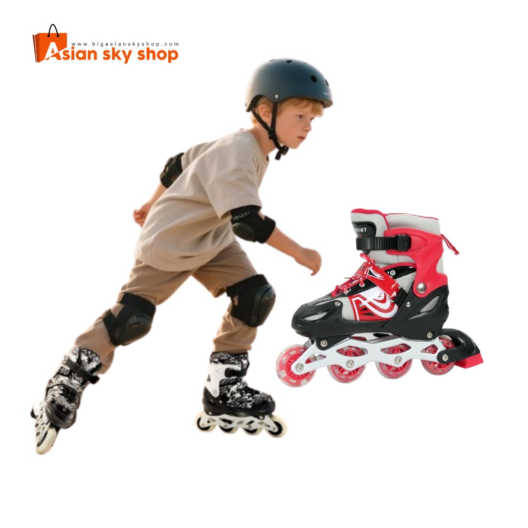 Adjustable roller skating shoes for kids age 3 to 12