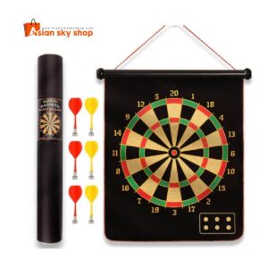 Magnetic Dart Board 15 Inch with 6 darts double sided indoor game