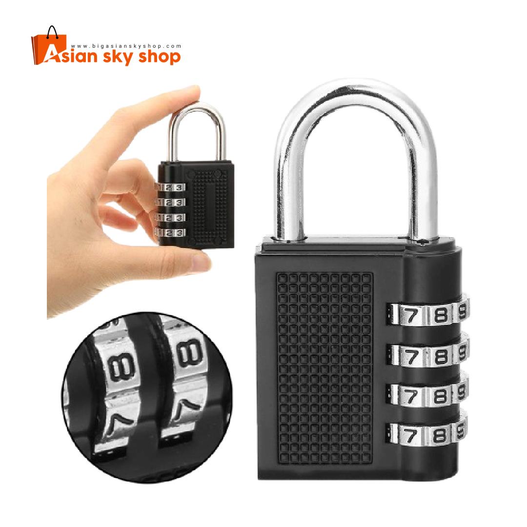 secure 3-digit number lock for bags and lockers