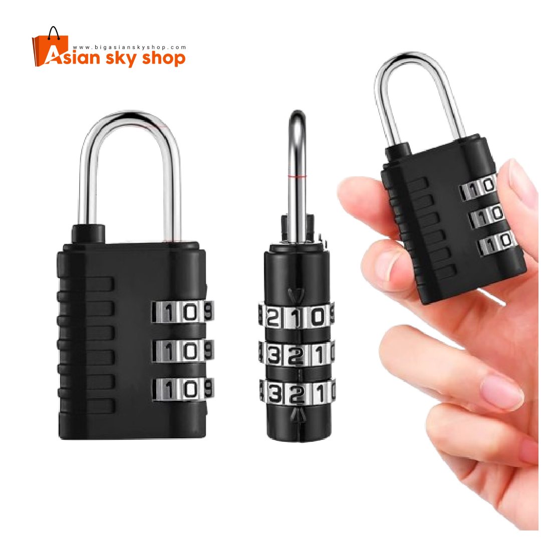 3-digit number lock for bags lockers and luggage