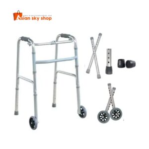 Portable walking support walker with ferrule safety legs