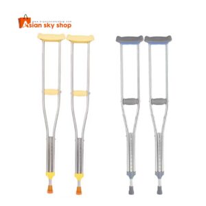 Medical auxiliary hand crutches with adjustable height