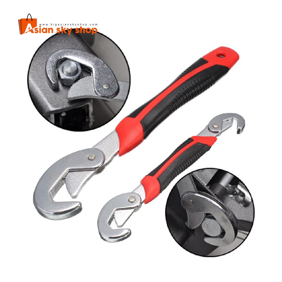 Multi-function quick snap wrench 8–32mm adjustable hand tool for repair
