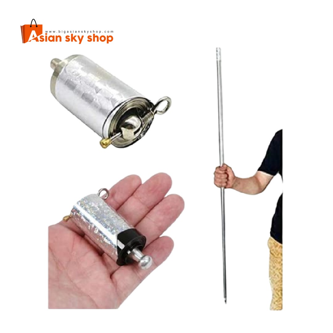 Silver metal magic stick for professional magic tricks