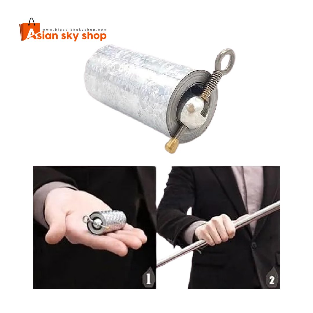 Silver magic wand made of durable metal
