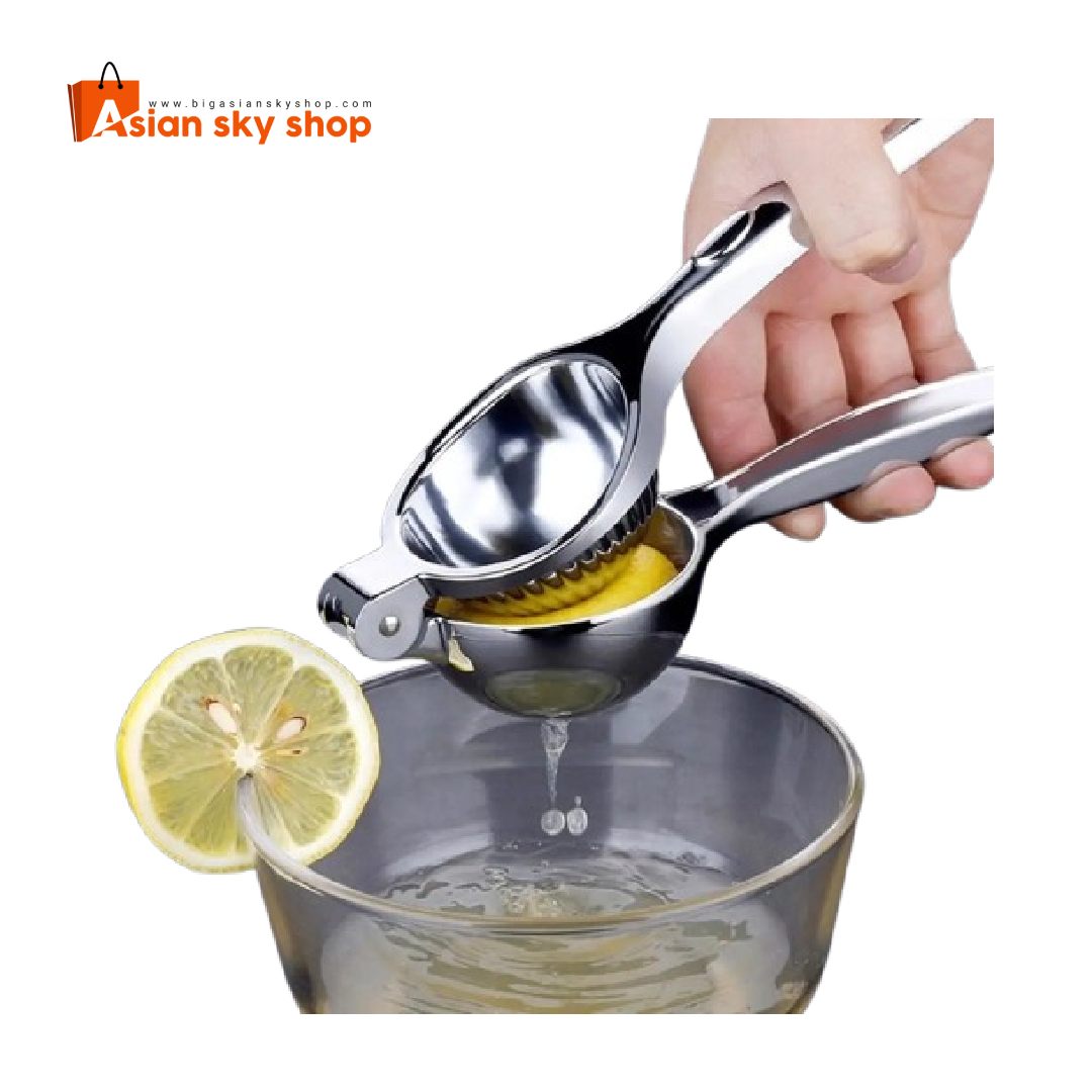Metal lemon squeezer manual citrus press