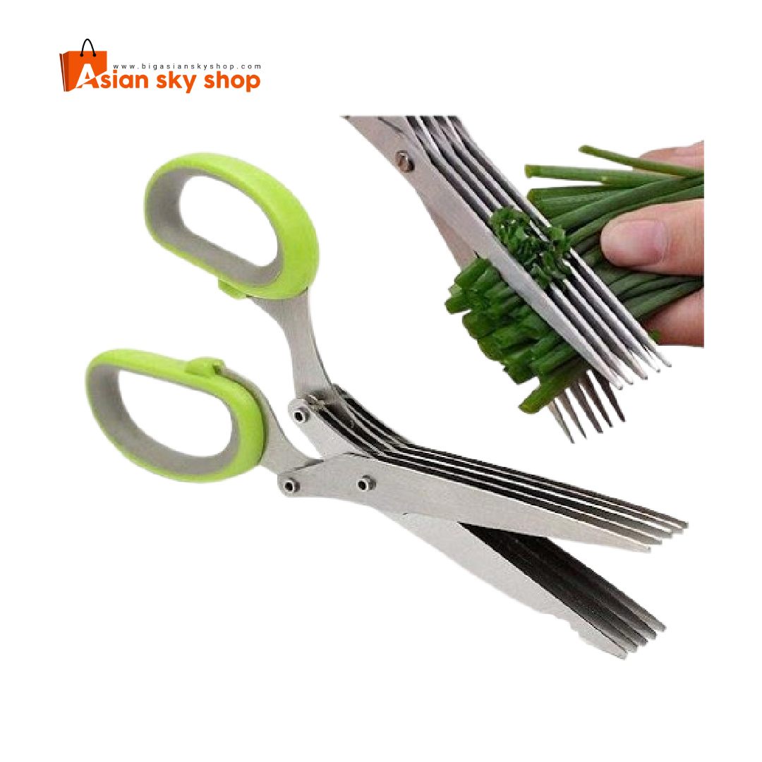 Vegetable scissor 5 blade for fast cutting