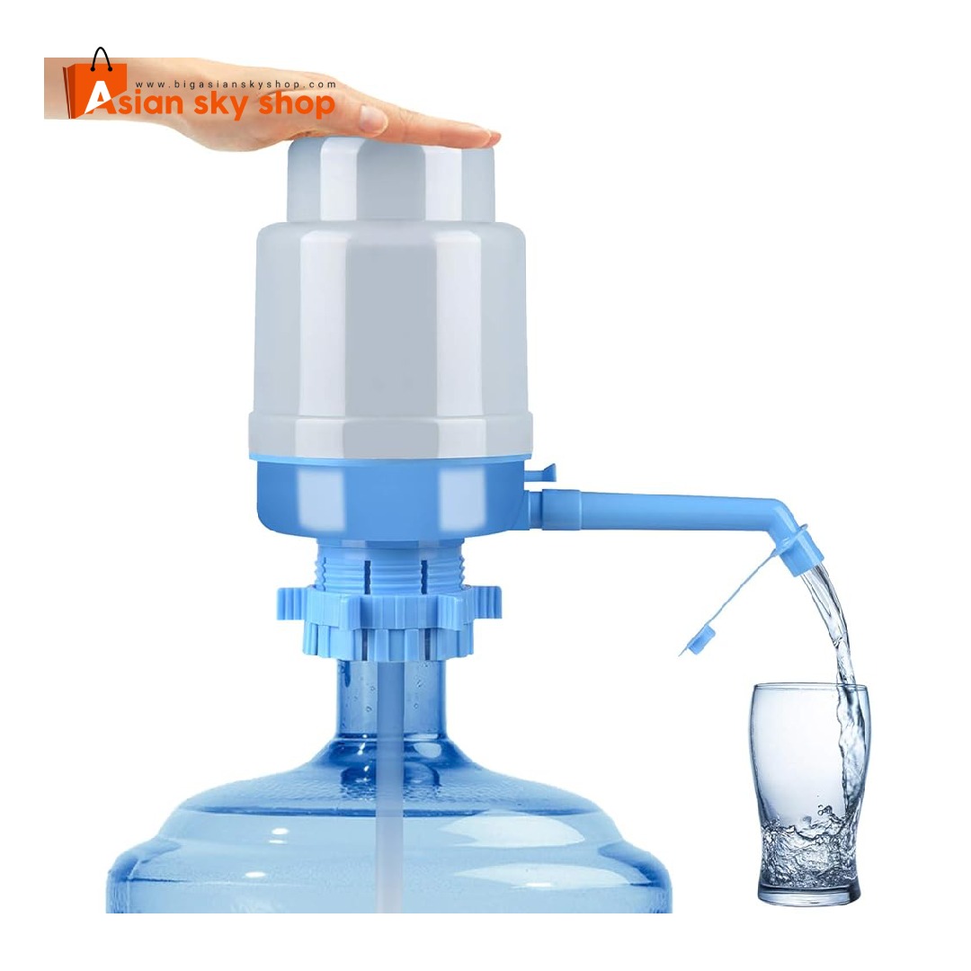 Manual water bottle pump hand press drinking water dispenser