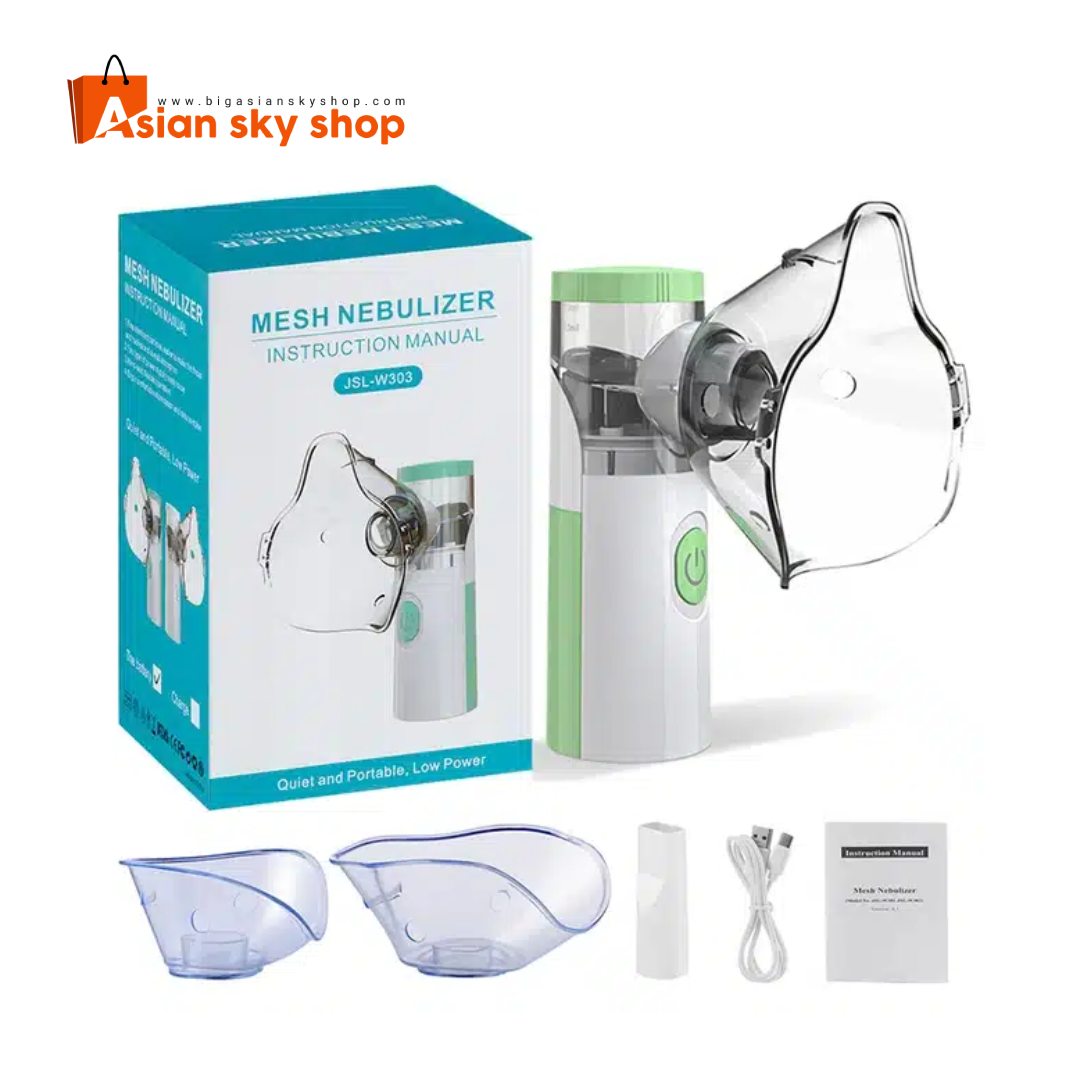 Portable Mesh Nebulizer Machine Ultrasonic mesh producing fine mist for effective inhalation therapy