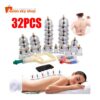 Hijama Cupping Therapy 32 pcs Set for muscle pain relief and blood circulation