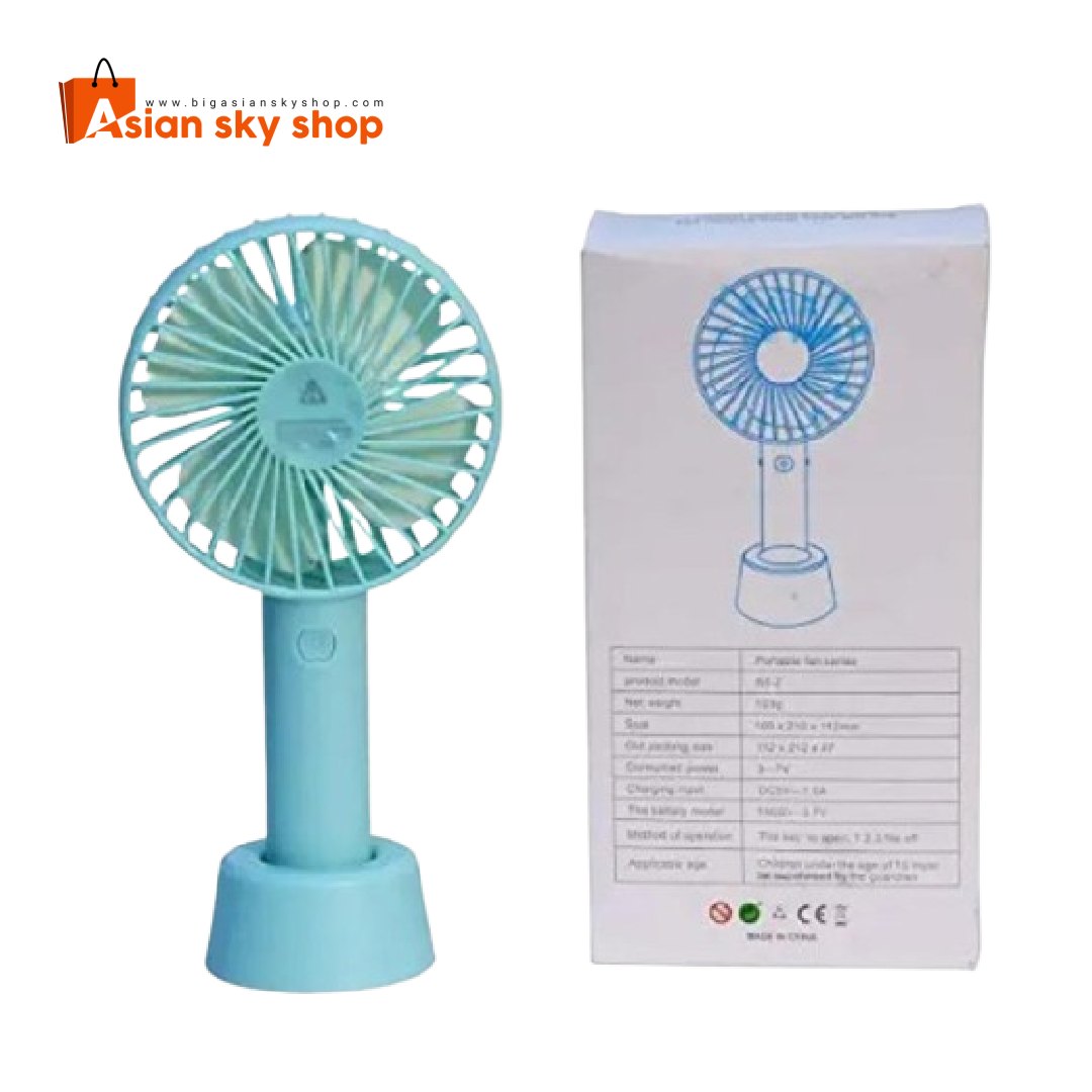 Portable Handheld Mini Fan SS-2 with Rechargeable Battery