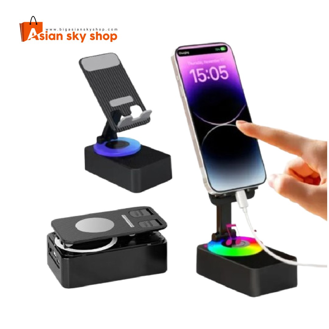 Bluetooth speaker with phone stand WYS-2301BT 2 in 1 wireless desktop speaker