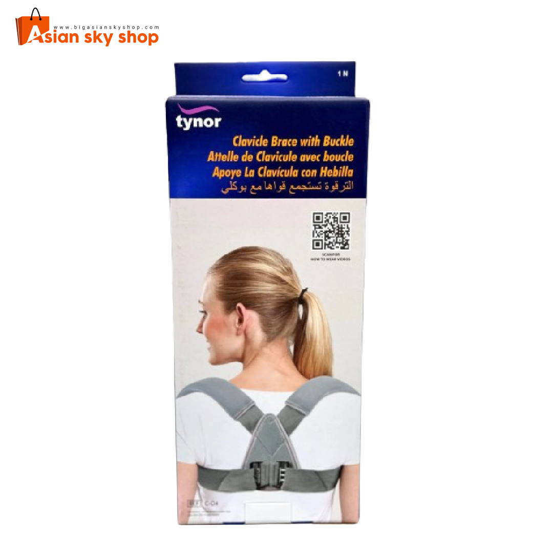 Tynor Clavicle Buckle Brace - Big Asian Sky Shop Tynor Clavicle Buckle Brace Adjustable Shoulder Support