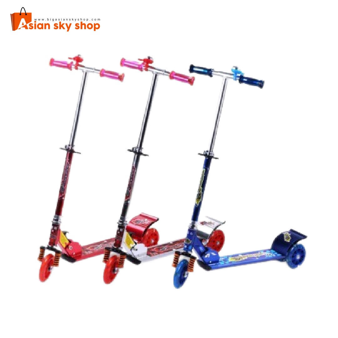 Child riding Cool Speed Kids Scooter outdoors