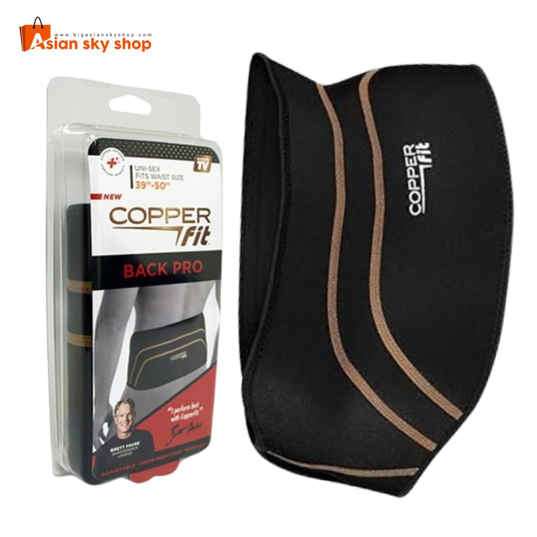 Copper Fit Back Pro Lumbar Support Belt in use for posture and back support