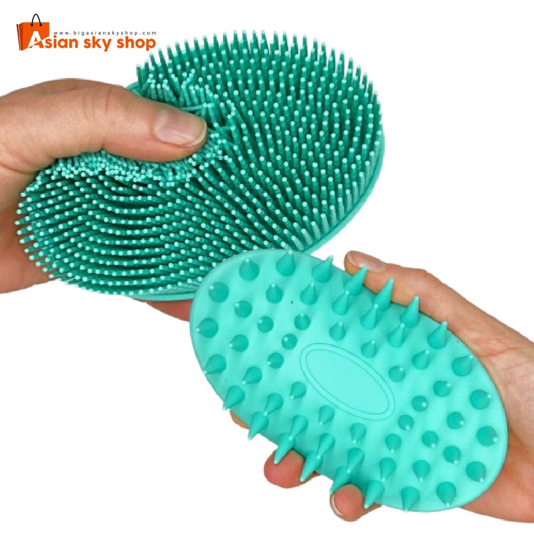 Silicone Sensory Brush soft silicone bristles close-up