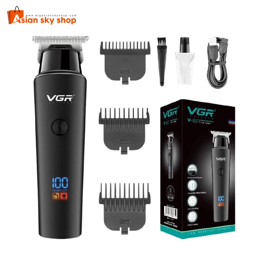 VGR V-937 Professional Hair Trimmer with LED display