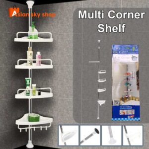 4 Tier Corner Storage Rack Plastic Bathroom Organizer