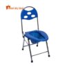 Adjustable commode chair with stainless steel frame for patient care