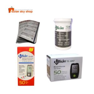 Blood glucose test strips compatible with U-right glucometer