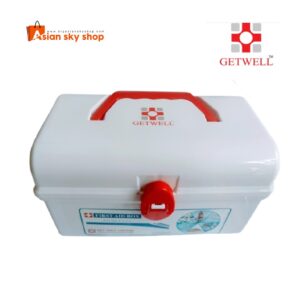 Getwell first aid box for emergency medical supply storage