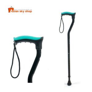 Tynor Walking Stick with Adjustable Height and Anti-Slip Base