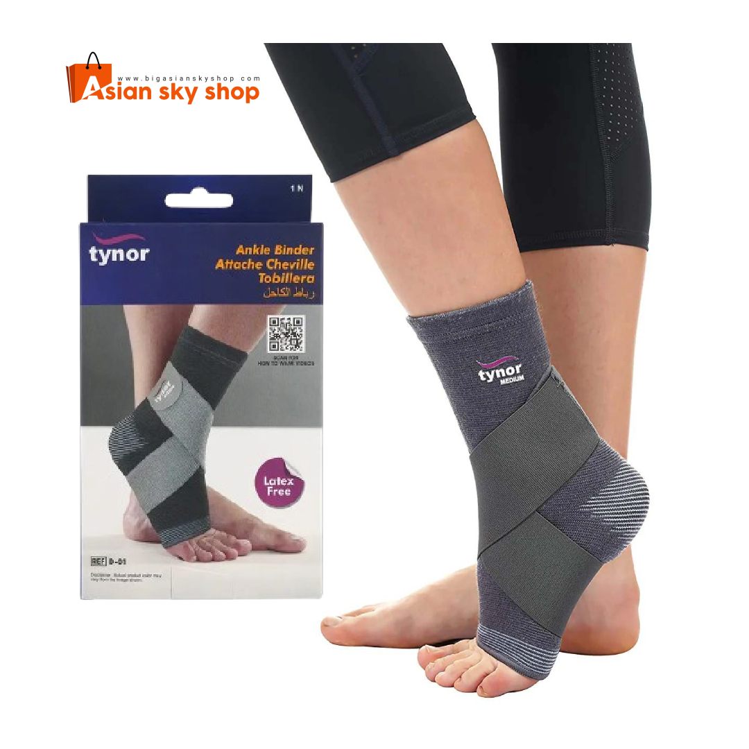 Compression Ankle Binder Tynor D-01 Ankle Support Brace with Velcro Straps