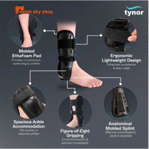 Tynor Ankle Splint D-26 Wearing Ankle Support